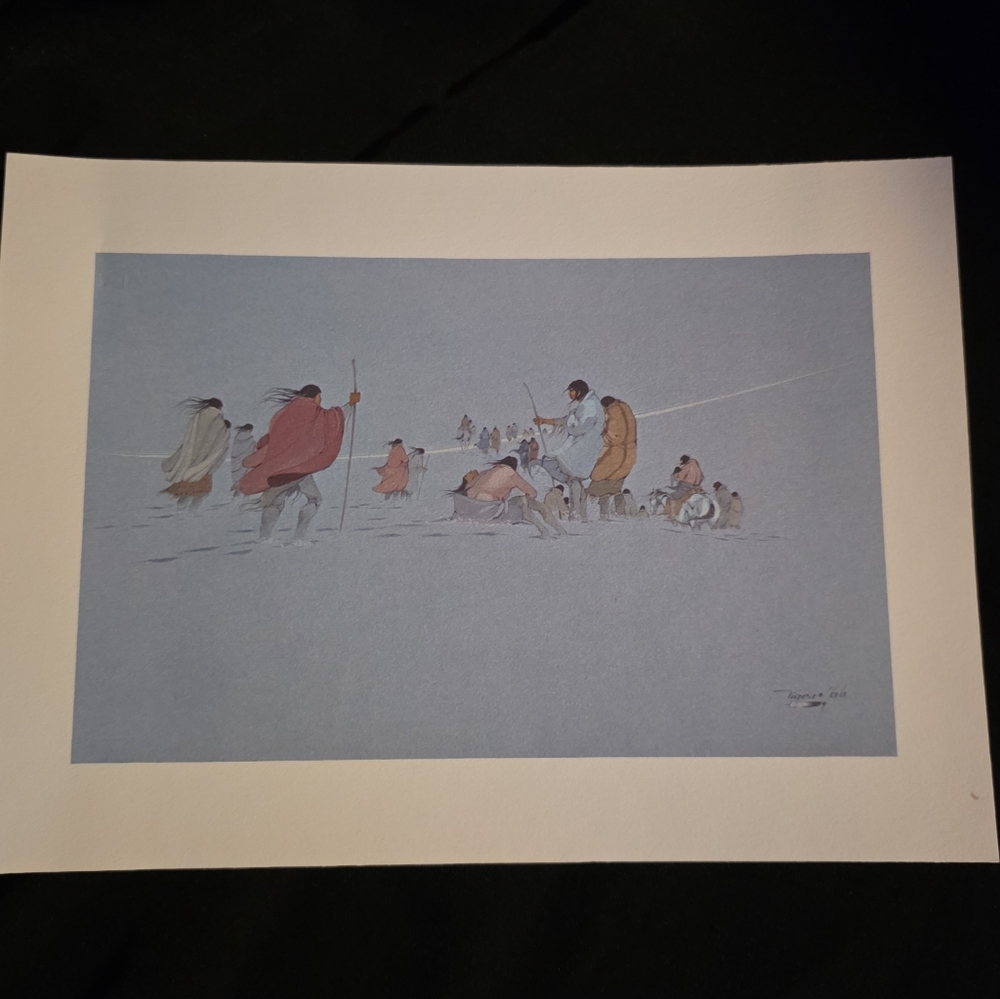 “Untitled (Winter Journey)” by Peggy Tiger – 1982 Native American Art Print